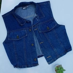 Vintage denim vest